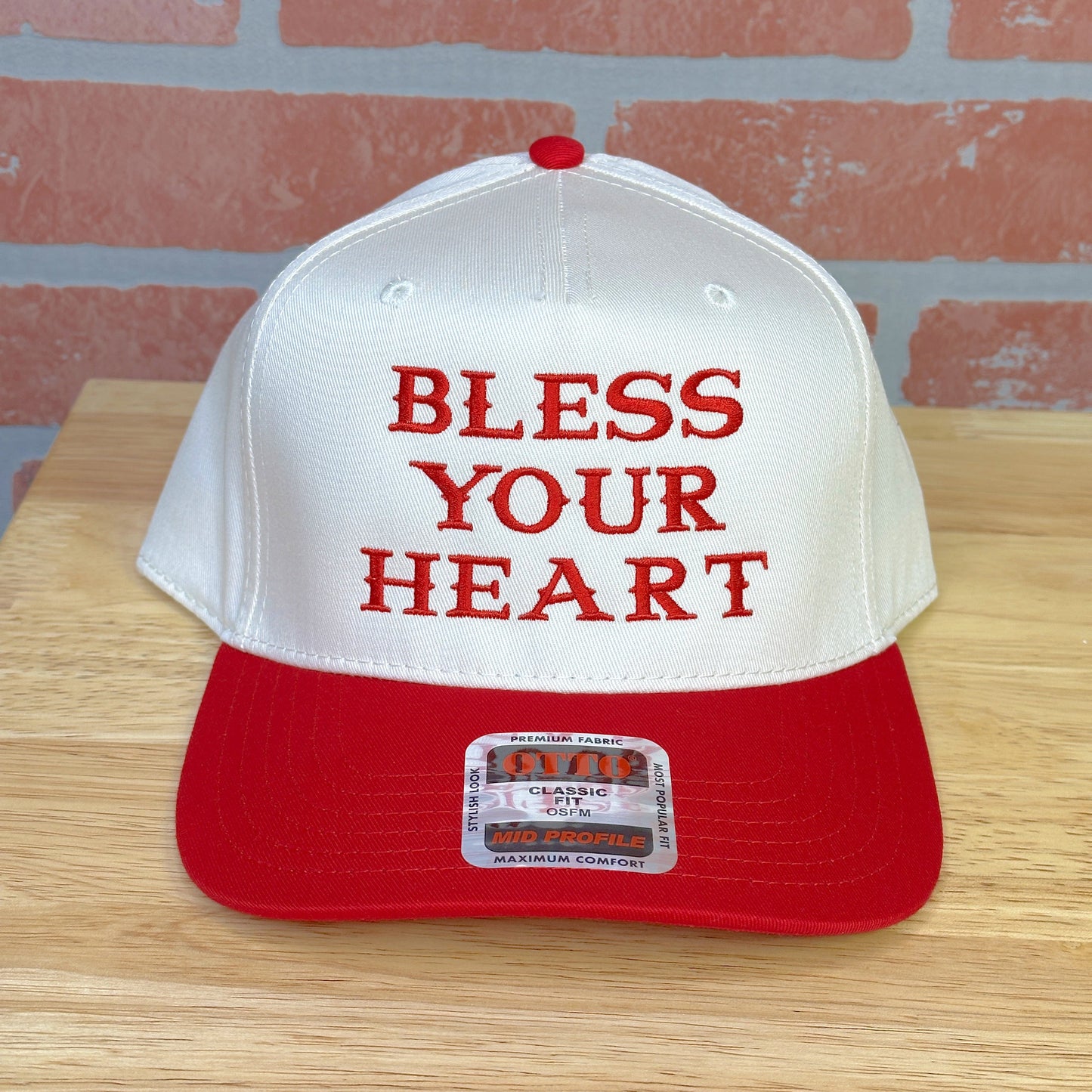 Bless Your Heart on Otto 5 Panel Mid Profile Baseball Hat