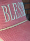 Blessed 3D puff Corduroy Trucker Hat