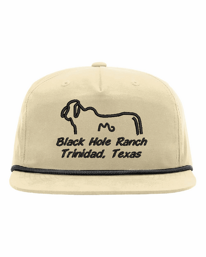 Black Hole Ranch Five Panel Soft-Structured Rope Hat