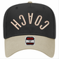 Coach Upside Down 3D Puff Design on Otto 5 Panel Mid Profile Hat