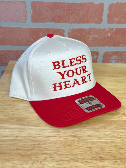 Bless Your Heart on Otto 5 Panel Mid Profile Baseball Hat