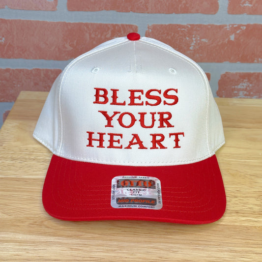 Bless Your Heart on Otto 5 Panel Mid Profile Baseball Hat