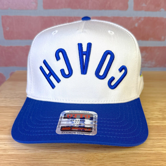 Coach Upside Down 3D Puff Design on Otto 5 Panel Mid Profile Hat