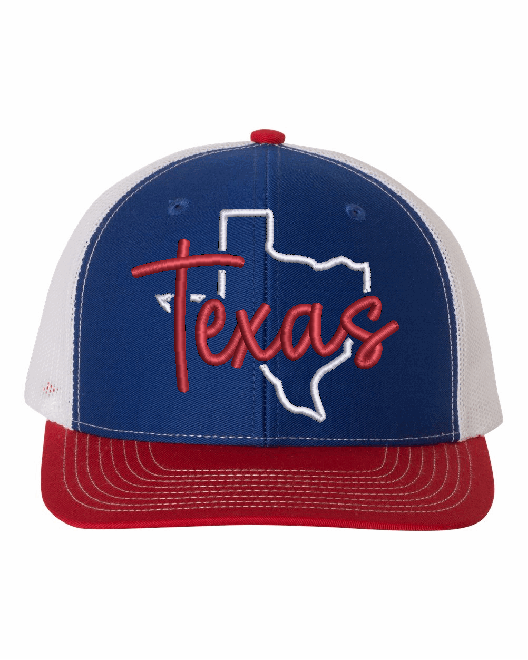 Texas 3D Puff Embroidered Hat
