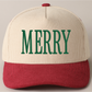 Merry 3D Puff Embroidered Corduroy Hat