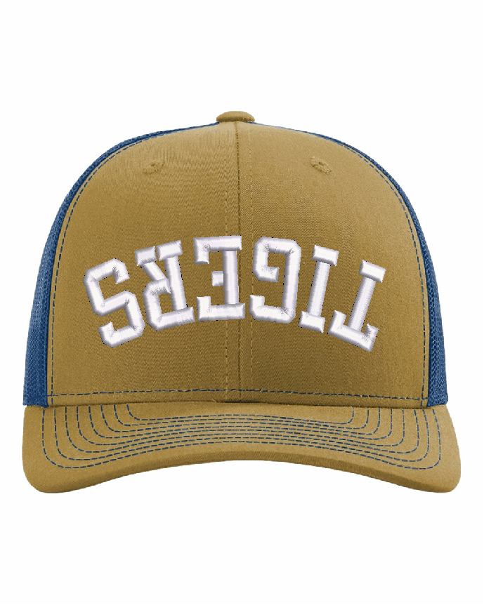 Tigers Upside Down Puff Embroidered Hat